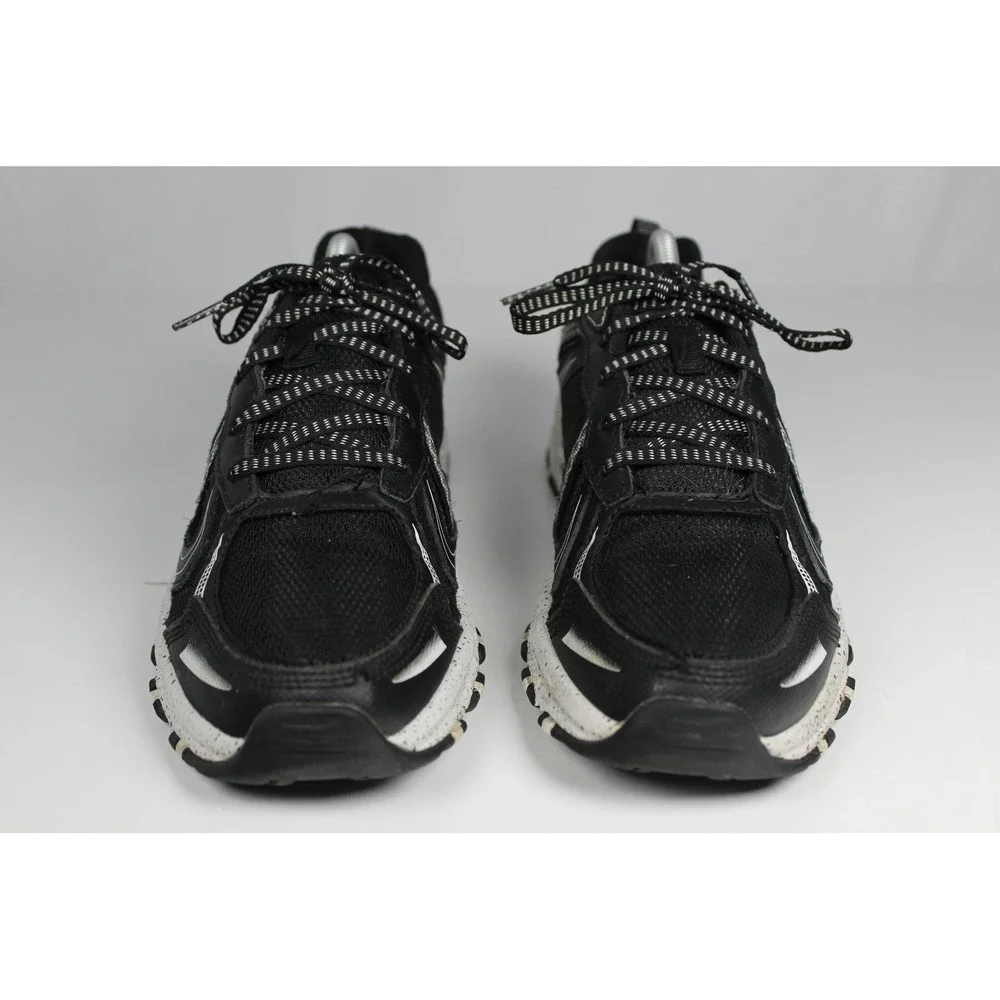 Skechers Trail Mens Black White Speckled Sole Running Shoes Sneakers 51486